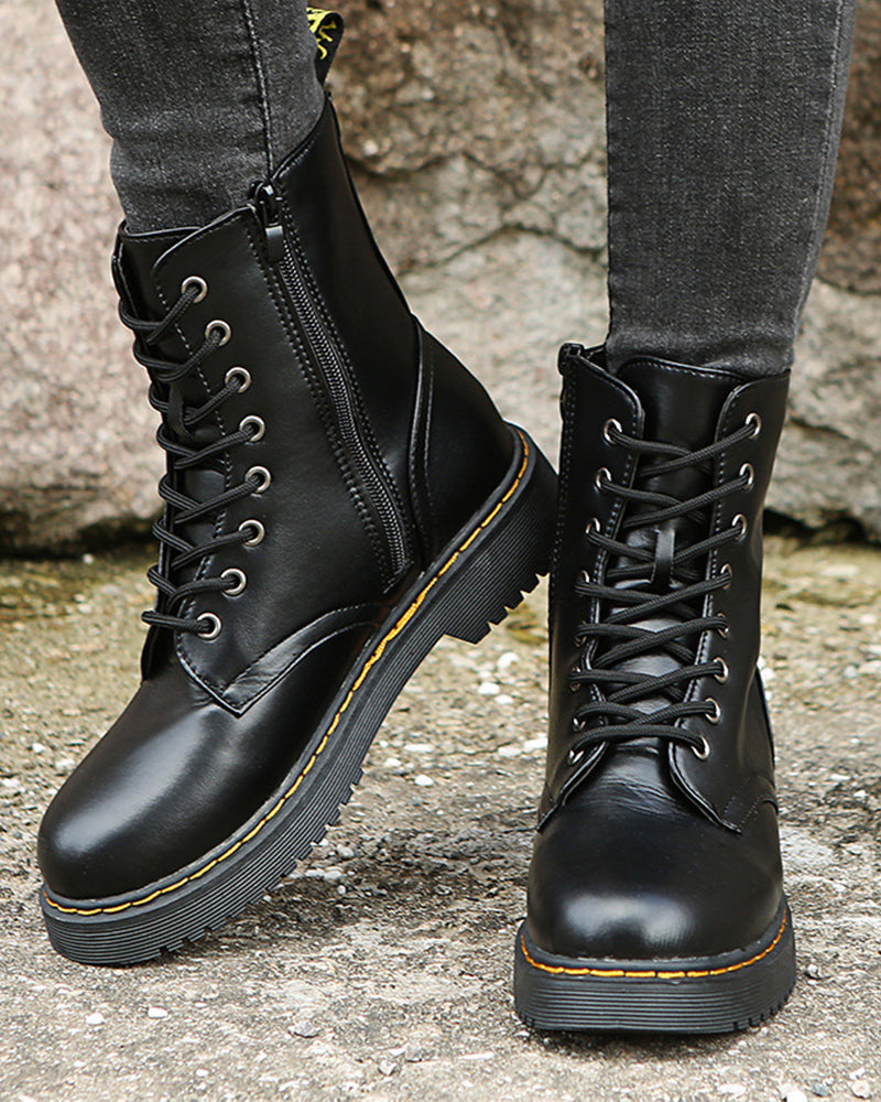 Tessa | Botins Femininos Couro Plataforma