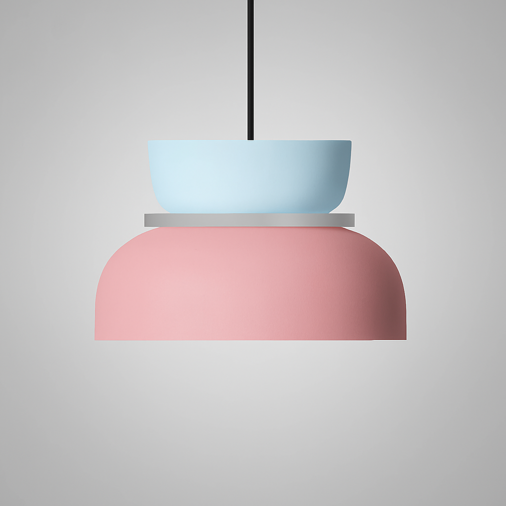 Briar | Luminária Pendente Dome | Estilo Nórdico, LED, Liga de Zinco Bicolor
