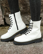 Tessa | Botins Femininos Couro Plataforma