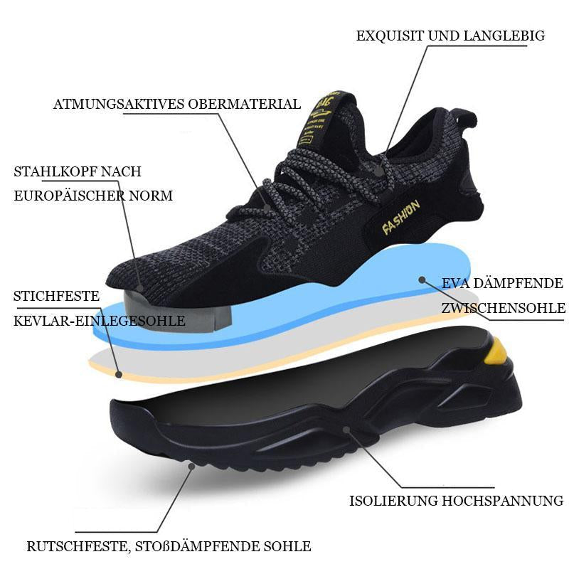Elsa | Sapatos de Segurança Unissex | Antiesmag., Antiperfuração, Leves | Antiderrapante, Isolados