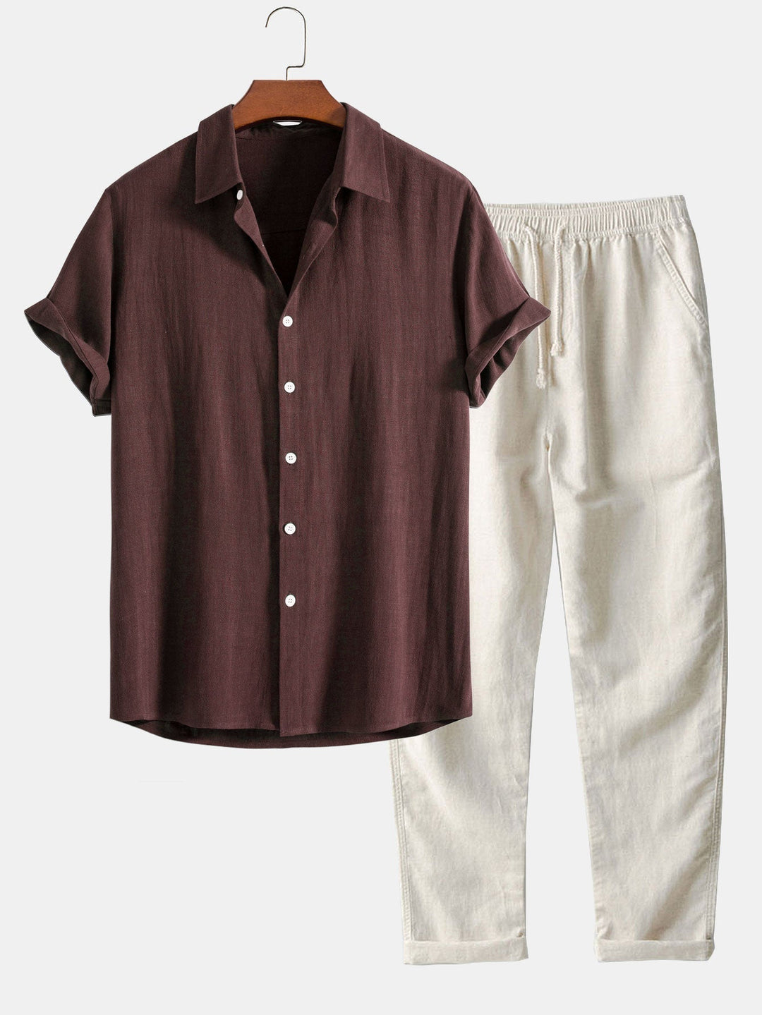 Giselle | Homem Conjunto 2 Peças Camisa e Calças Casual