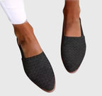 Seraphina | Sapatilhas Femininas Trançadas Slingback Bico Fino