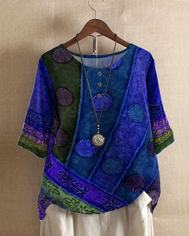 Yvaine | Túnica Feminina Algodão Boho Relaxada