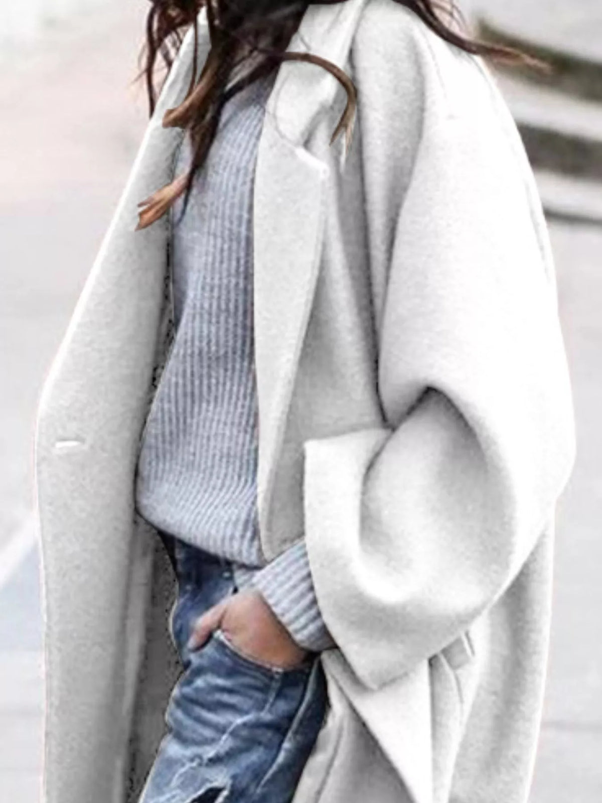 Luna | Casaco Longo Feminino Oversized Inverno