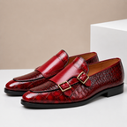 Kaia | Homem Mocassim Couro Double Monk Strap