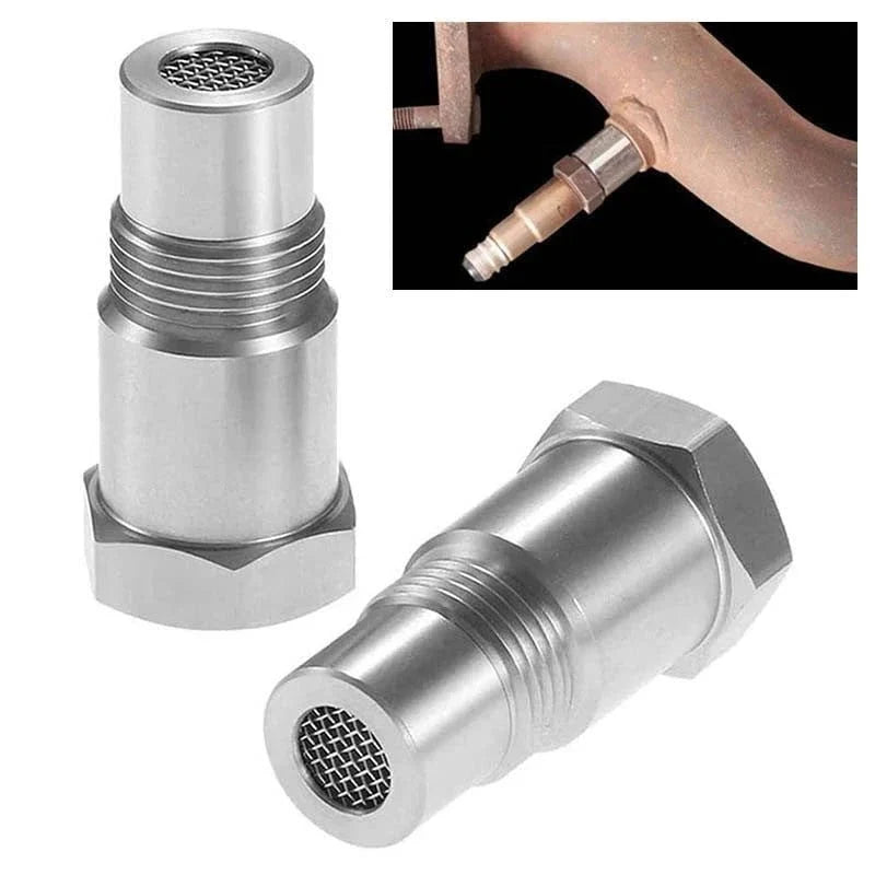 Adaptador Sensor O2 | Elimina Luz Check Engine | M18x1.5, Aço Inox