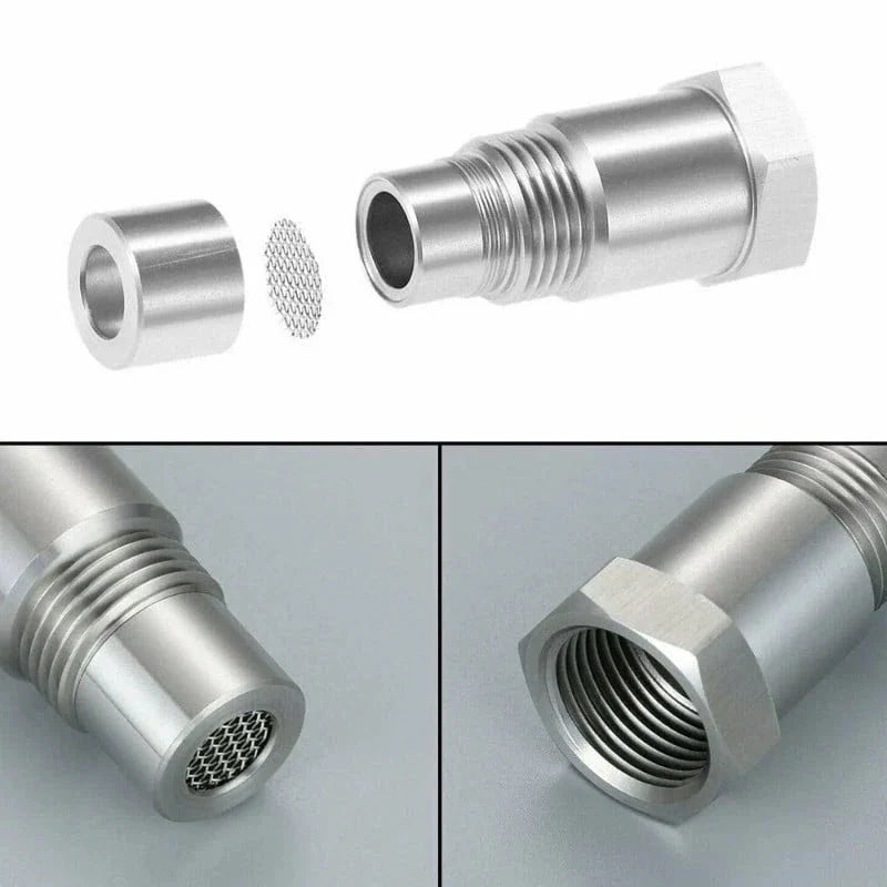 Adaptador Sensor O2 | Elimina Luz Check Engine | M18x1.5, Aço Inox