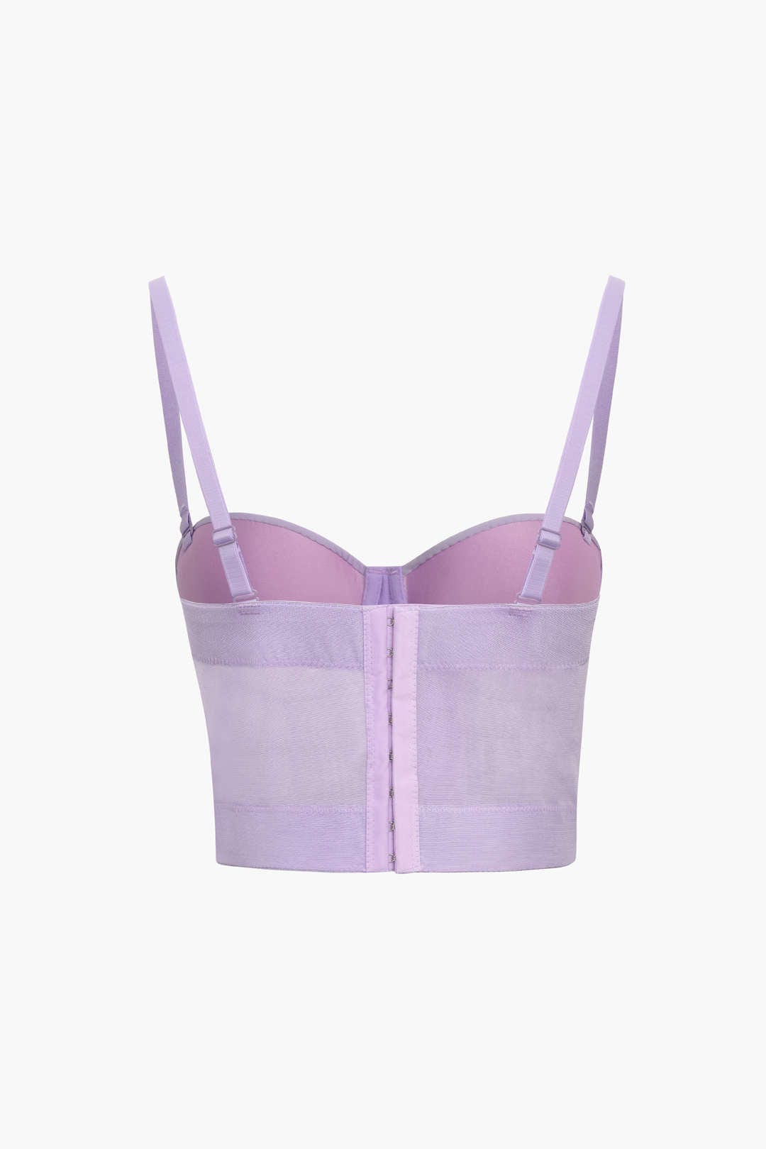 Top de Renda Feminino Bustier com Suporte e Alças Ajustáveis