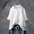 Noor | Camisa Feminina Folgada com Botões