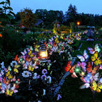 Maren | Luzes Solares de Borboleta para Jardim | 2 Pacotes, 56 LEDs, IP65 | Decoração Externa