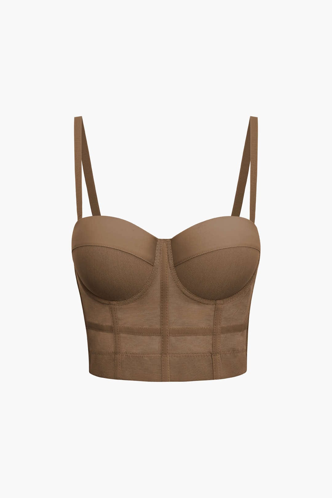 Top de Renda Feminino Bustier com Suporte e Alças Ajustáveis