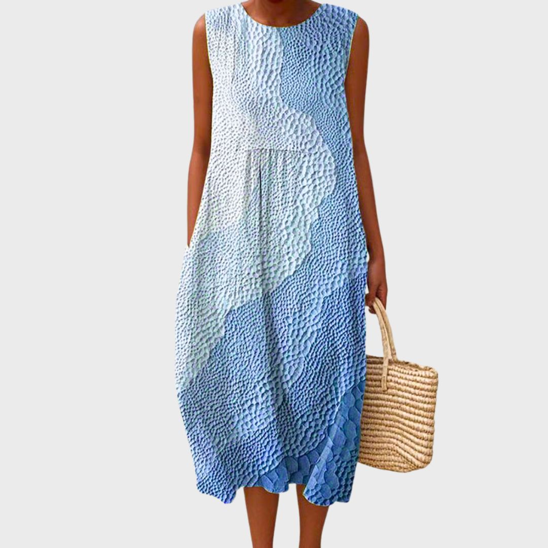 Vestido pelo Joelho Isla | Respirável | Corte Descontraído