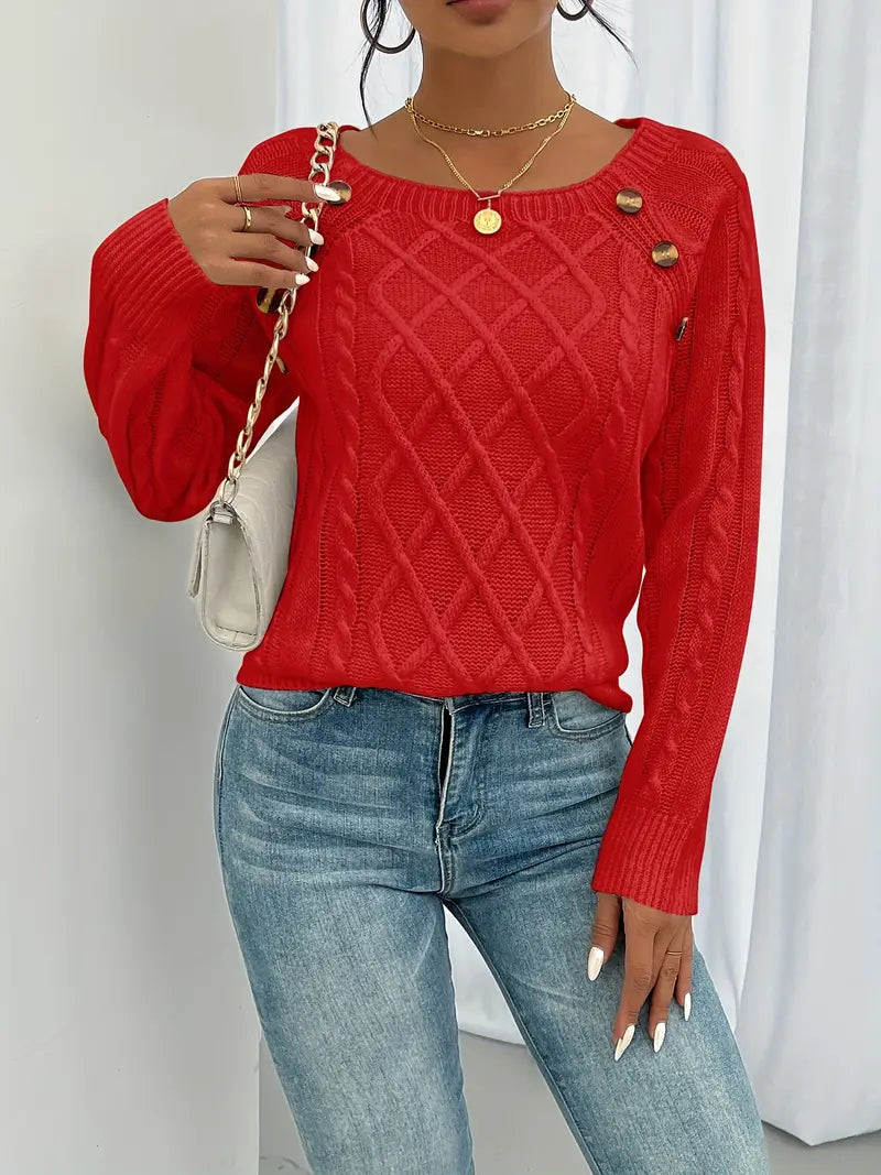Reva | Camisola Feminina Algodão Torcido com Botões