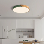 Candeeiro de Teto LED | Design Escandinavo, Madeira Natural | Dahlia