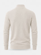 Aria | Camisola Masculina Merino Decote em V com Fecho