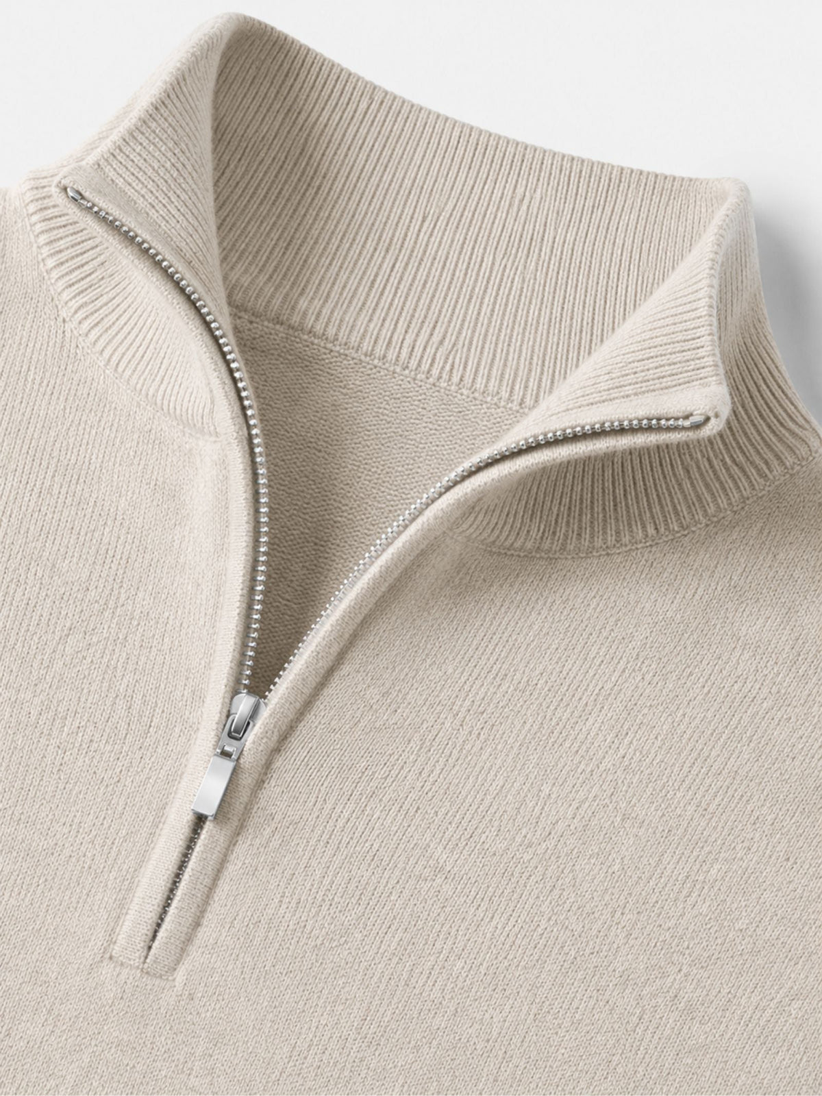 Aria | Camisola Masculina Merino Decote em V com Fecho