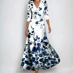 Perla | Vestido Feminino Wrap Mangas 3/4