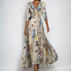 Perla | Vestido Feminino Wrap Mangas 3/4