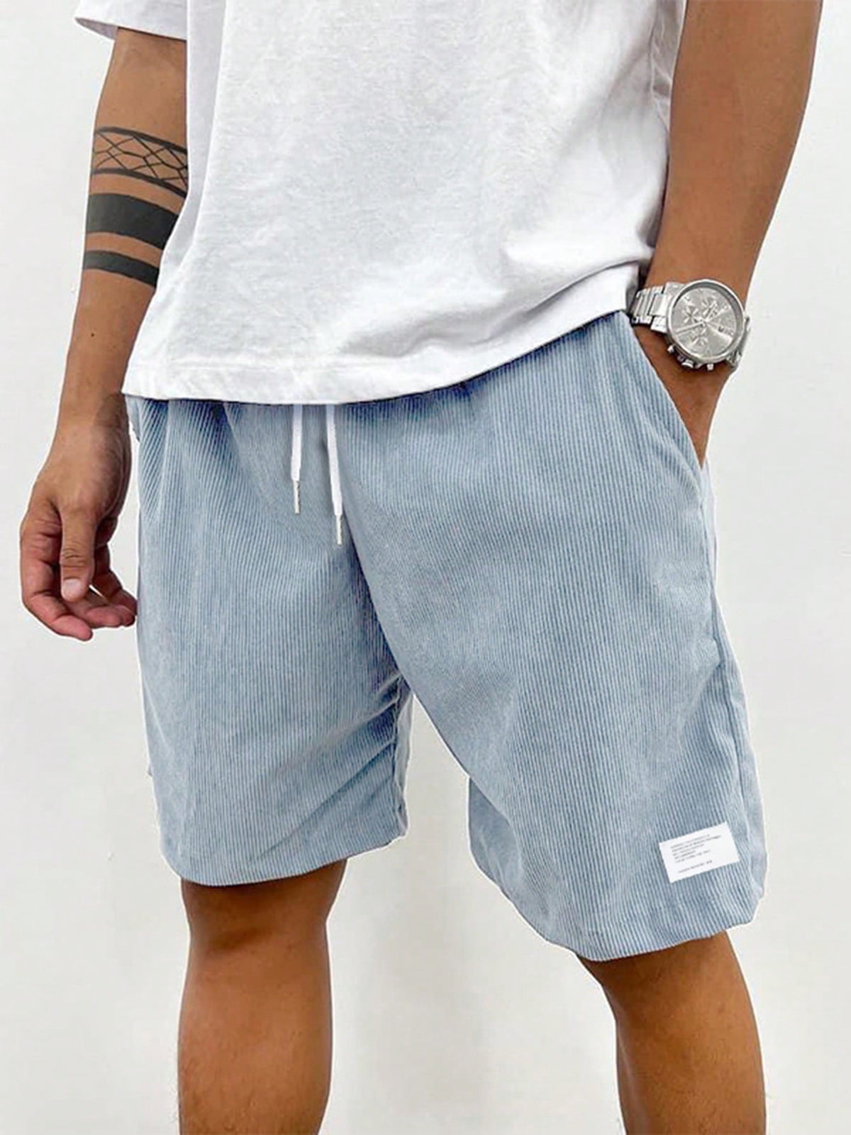 Faye | Homem Shorts Casual Cordão