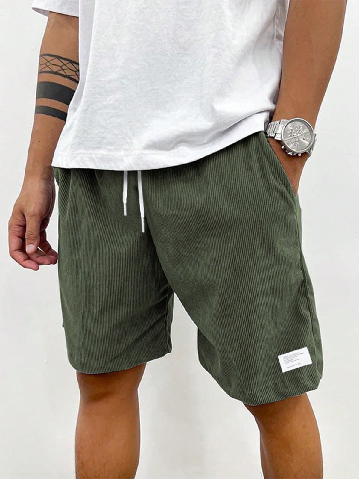 Faye | Homem Shorts Casual Cordão