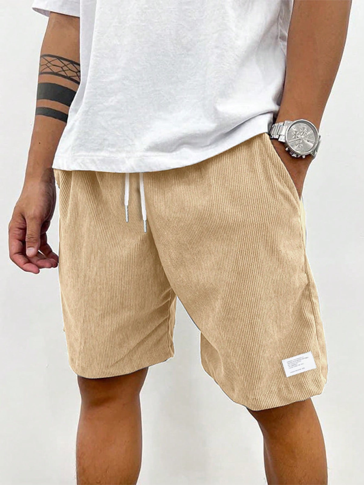 Faye | Homem Shorts Casual Cordão
