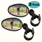 Iris | Espelhos Retrovisores para Bicicleta | Ângulo Largo, Oval, Universal | 2 Unidades