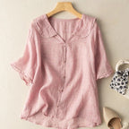 Wren | Blusa Feminina Casual com Botões Relaxed Fit