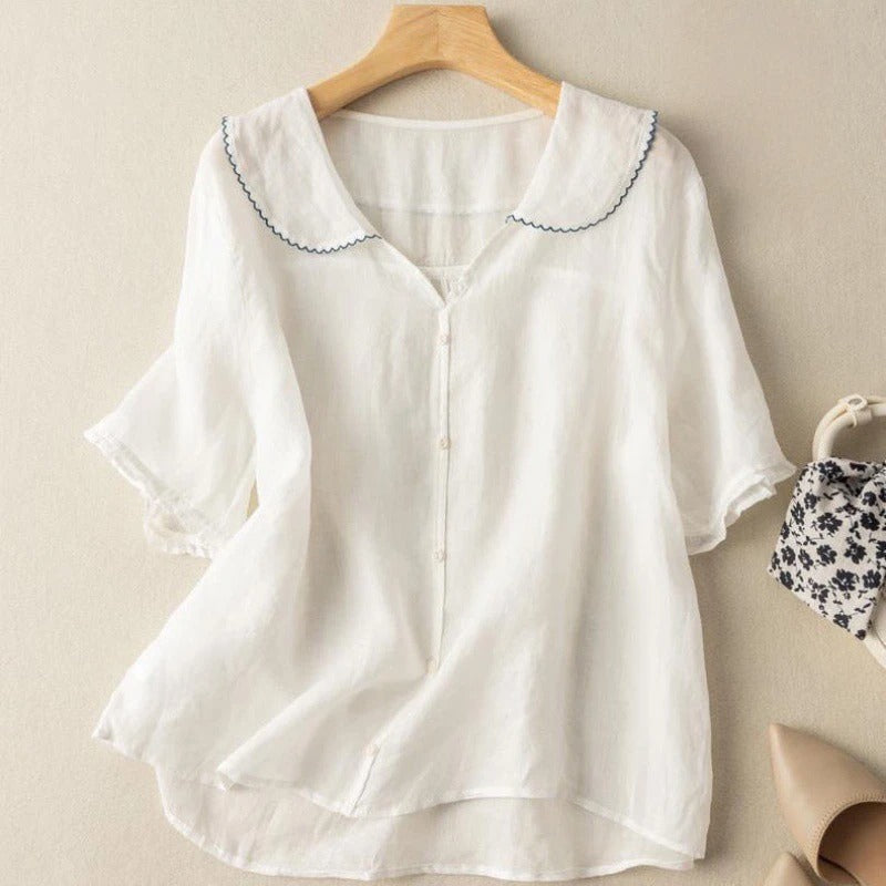 Wren | Blusa Feminina Casual com Botões Relaxed Fit