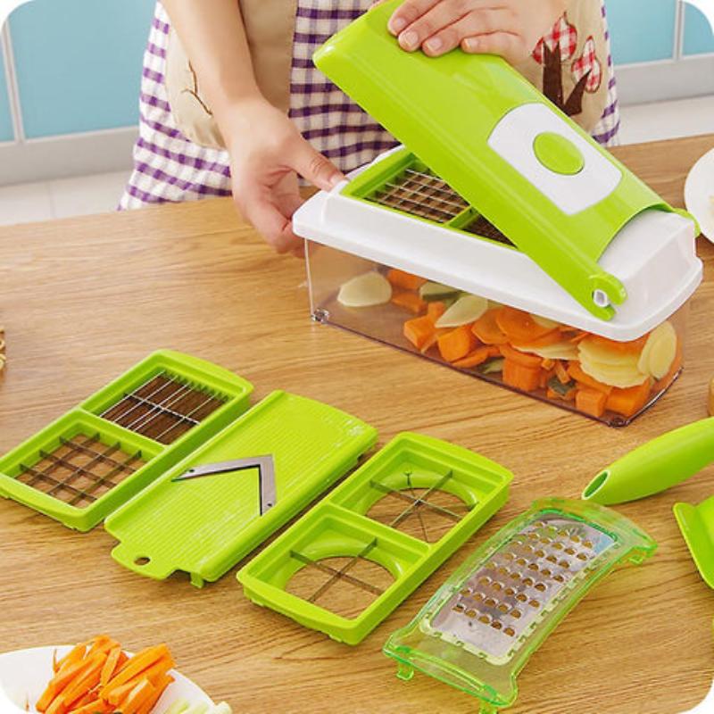 Cortador de Legumes 12 em 1 | Multifuncional, Inox | Nina