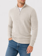 Aria | Camisola Masculina Merino Decote em V com Fecho