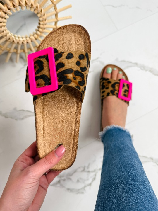 Sandálias de Verão com Fivela Slip On Bico Aberto