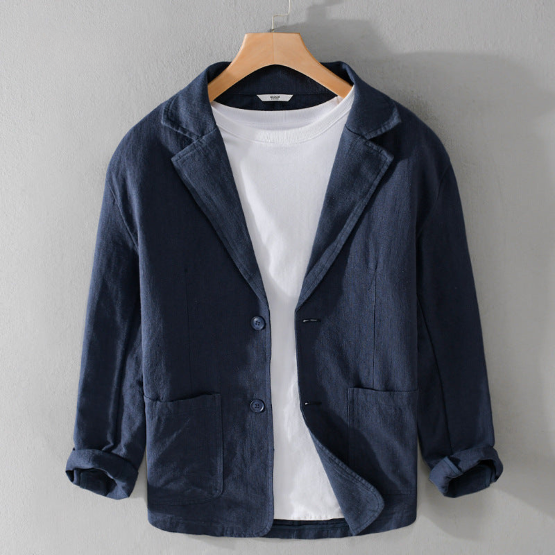 Aria | Homem Blazer Linho Pasvorm Relaxado
