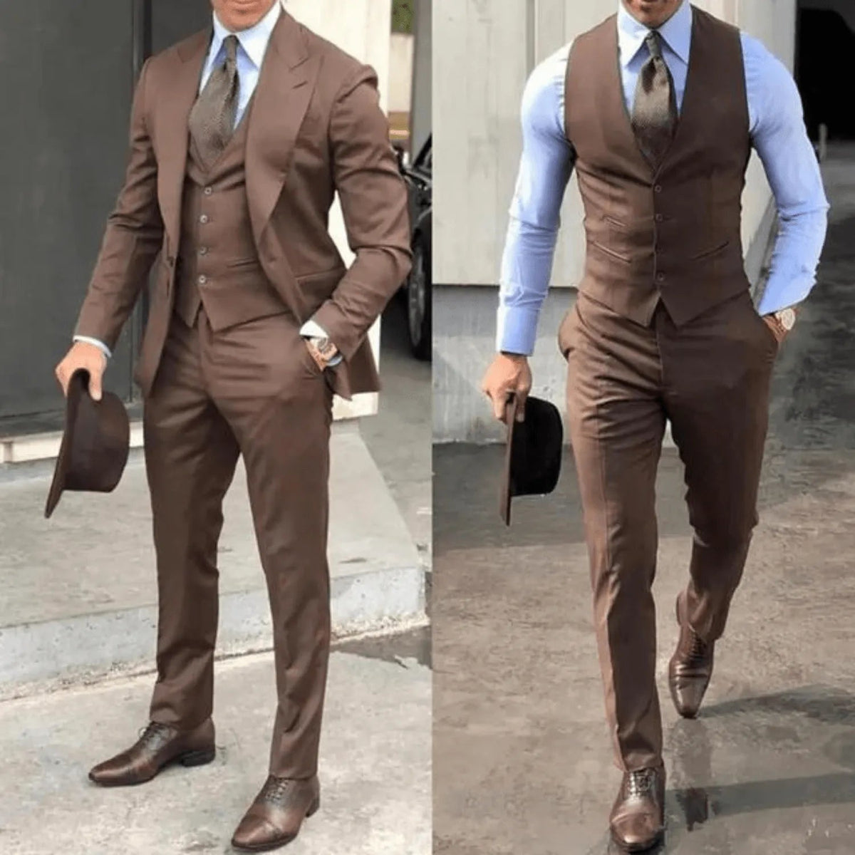 Elsa | Fato Masculino 3 Peças | Slim Fit, Formal | Casaco, Colete e Calças