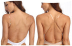 Mulher Body Shaper Decote V Profundo Costas Abertas