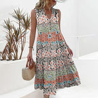 Vestido de Verão Floral | Envolvente, Elegante | Multicolorido