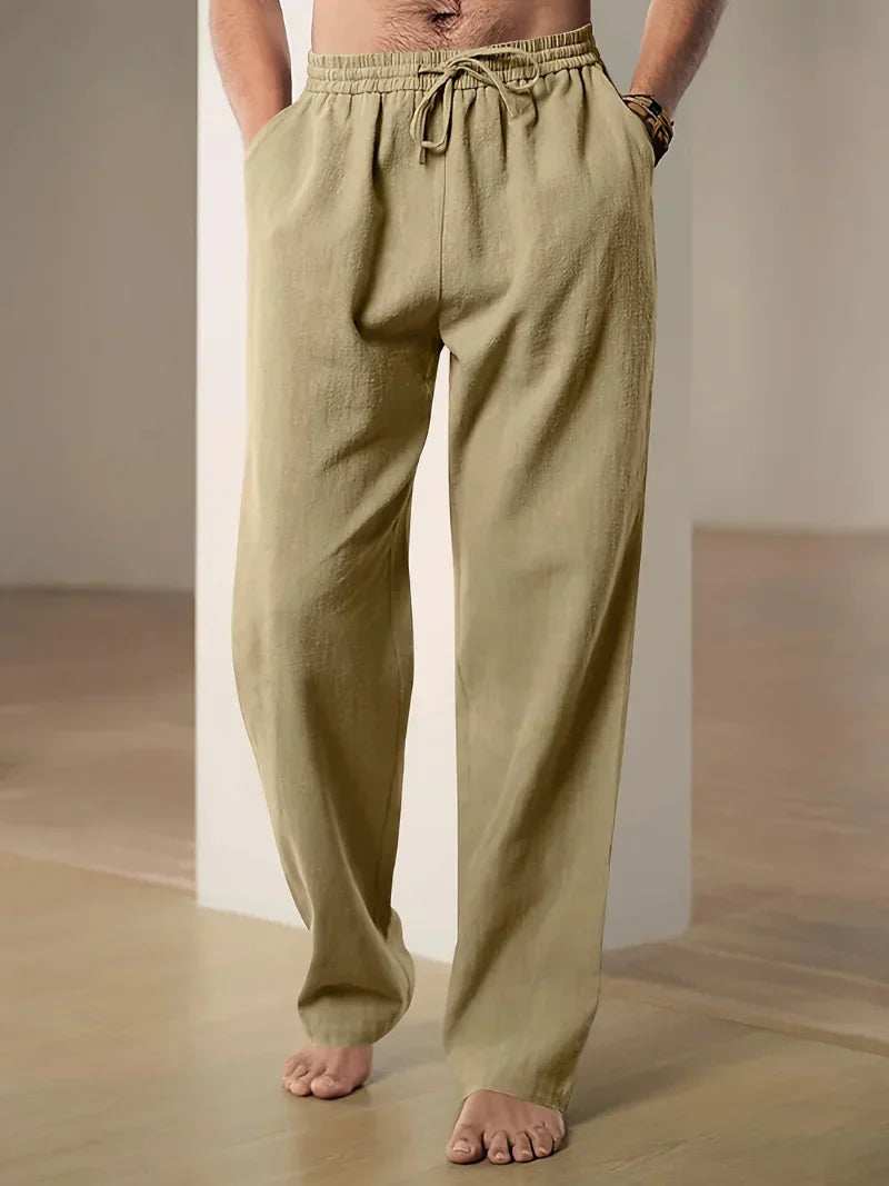 Giselle | Calças Homem Cintura Elástica Cordon Straight Fit