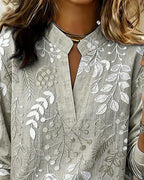Juno | Blusa Feminina Floral Decote V