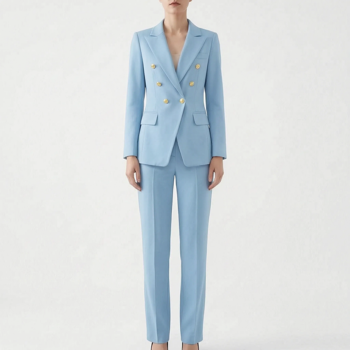 Ondine | Conjunto Feminino 2 Peças | Blazer e Calça, Botões Decorativos | Elegante