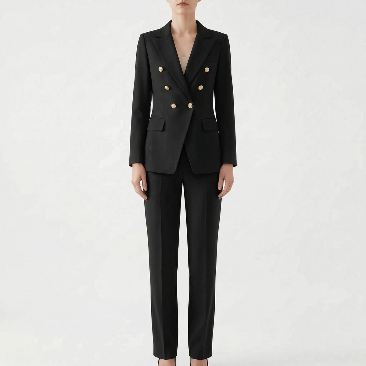 Ondine | Conjunto Feminino 2 Peças | Blazer e Calça, Botões Decorativos | Elegante