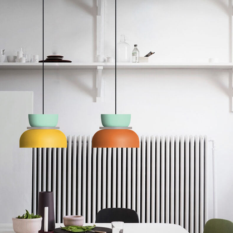 Briar | Luminária Pendente Dome | Estilo Nórdico, LED, Liga de Zinco Bicolor
