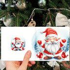 Linnea | Cartões de Natal DIY Diamond Painting | 12 Peças, Tema Pai Natal | Feitos à Mão