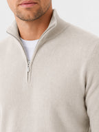 Aria | Camisola Masculina Merino Decote em V com Fecho
