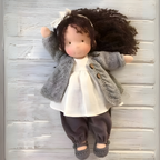Ivy | Boneca Waldorf Artesanal Algodão Lã