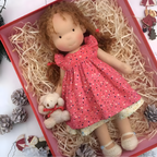 Ivy | Boneca Waldorf Artesanal Algodão Lã