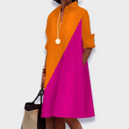 Elsa | Vestido Feminino Midi Polo Manga Longa