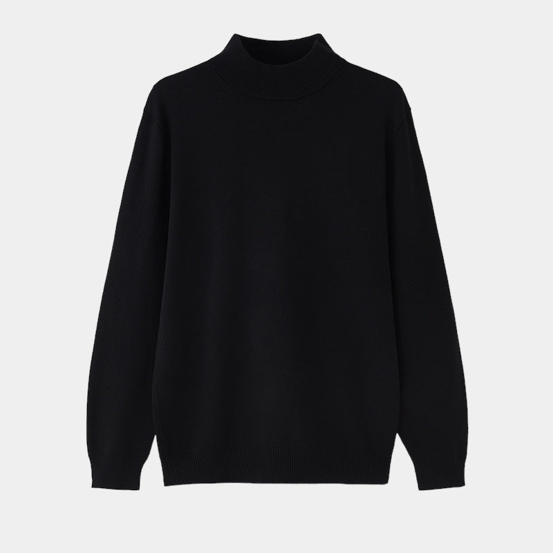 Greta | Homem Camisola Gola Alta Malha Old Money
