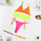 Ivy | Conjunto de Lingerie Neon Colorido
