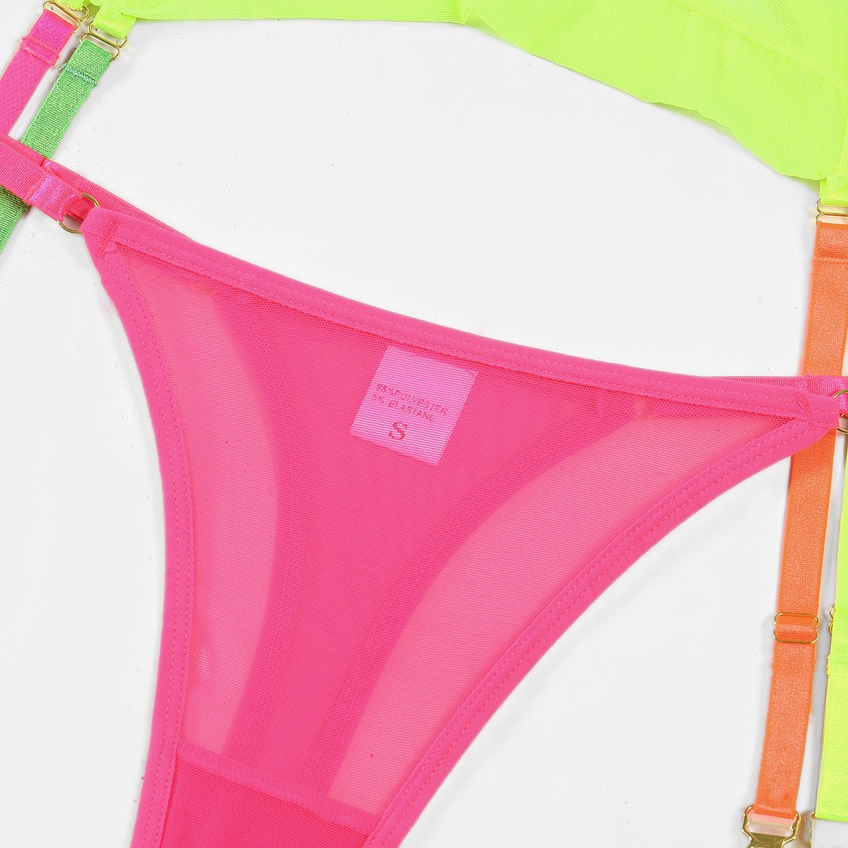 Ivy | Conjunto de Lingerie Neon Colorido