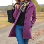 Jade | Mulher Casaco Inverno Clássico Botões