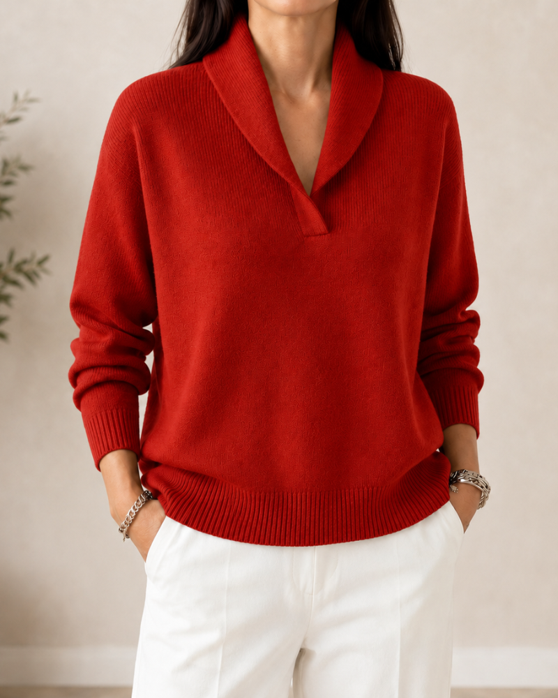 Maren | Camisola Feminina Decote V Wrap Malha Macia